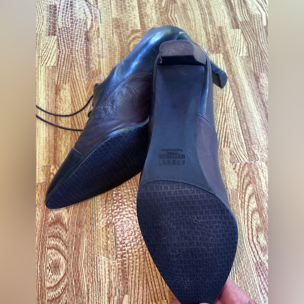 Stuart Weitzman Size 8 Brown Point Toe Heels - image 8